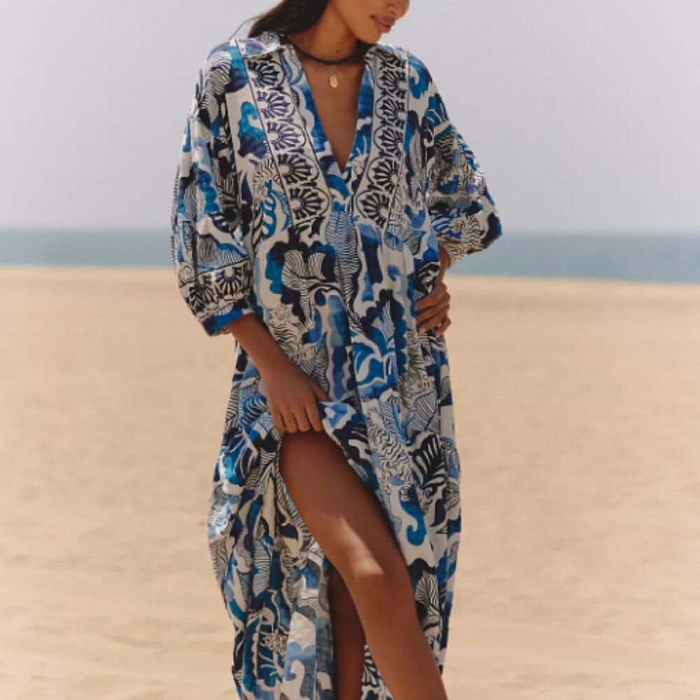 New with tags Anthropologie Carolita Shirt Dress by Celandine, XXS (fits XS & S)